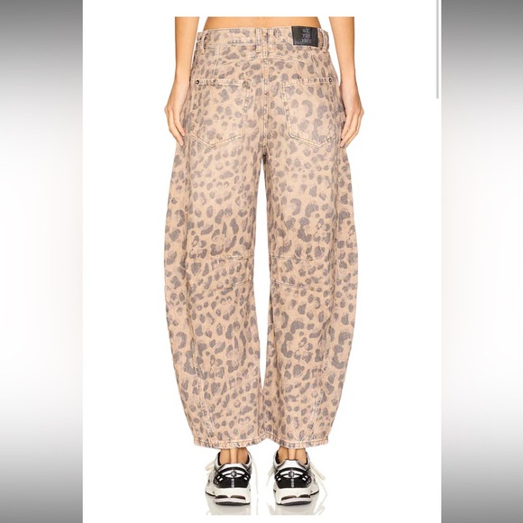 We The Free Leopard Print Jeans - Tan and Black - Picture 4 of 6